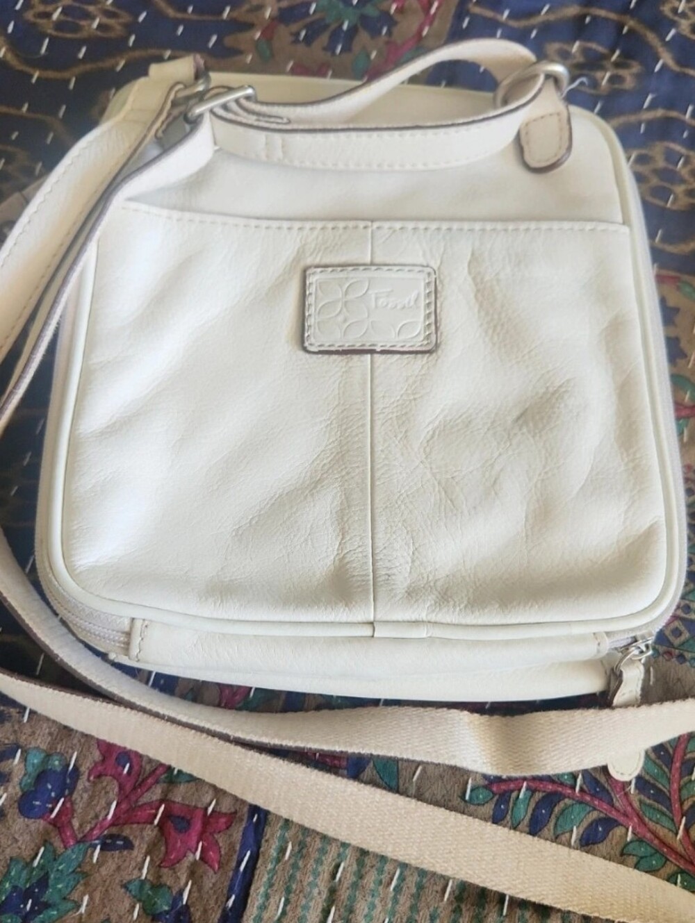 Fossil Leather Crossbody Bag